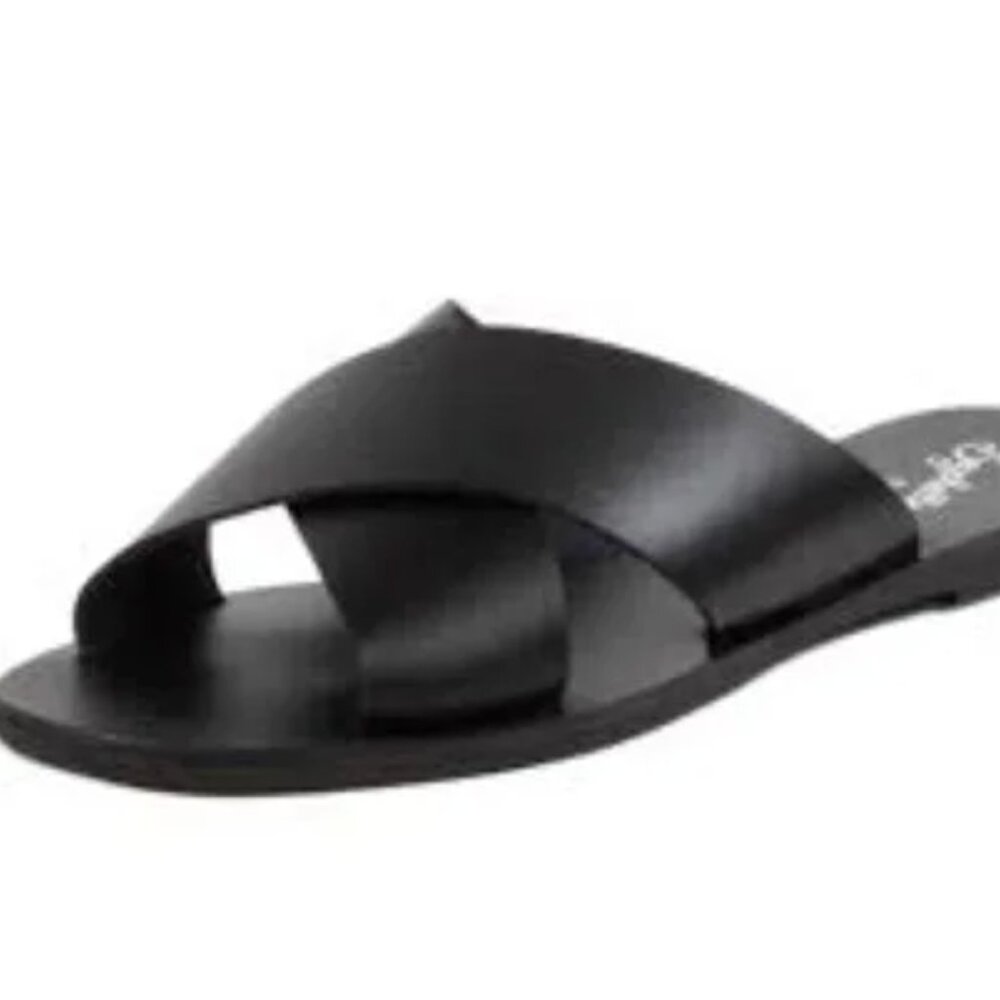 Seychelles Total Relaxation Black Leather Sandals
Seychelles
